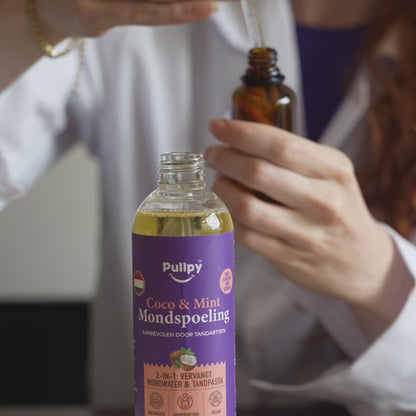 SINGLE Mondspoeling Coco-Munt Oil Pulling met 8 Essentiële Oliën & Vitamines D3, E & K2 | Zeg vaarwel tegen tandplak, slechte adem & gevoelig tandvlees